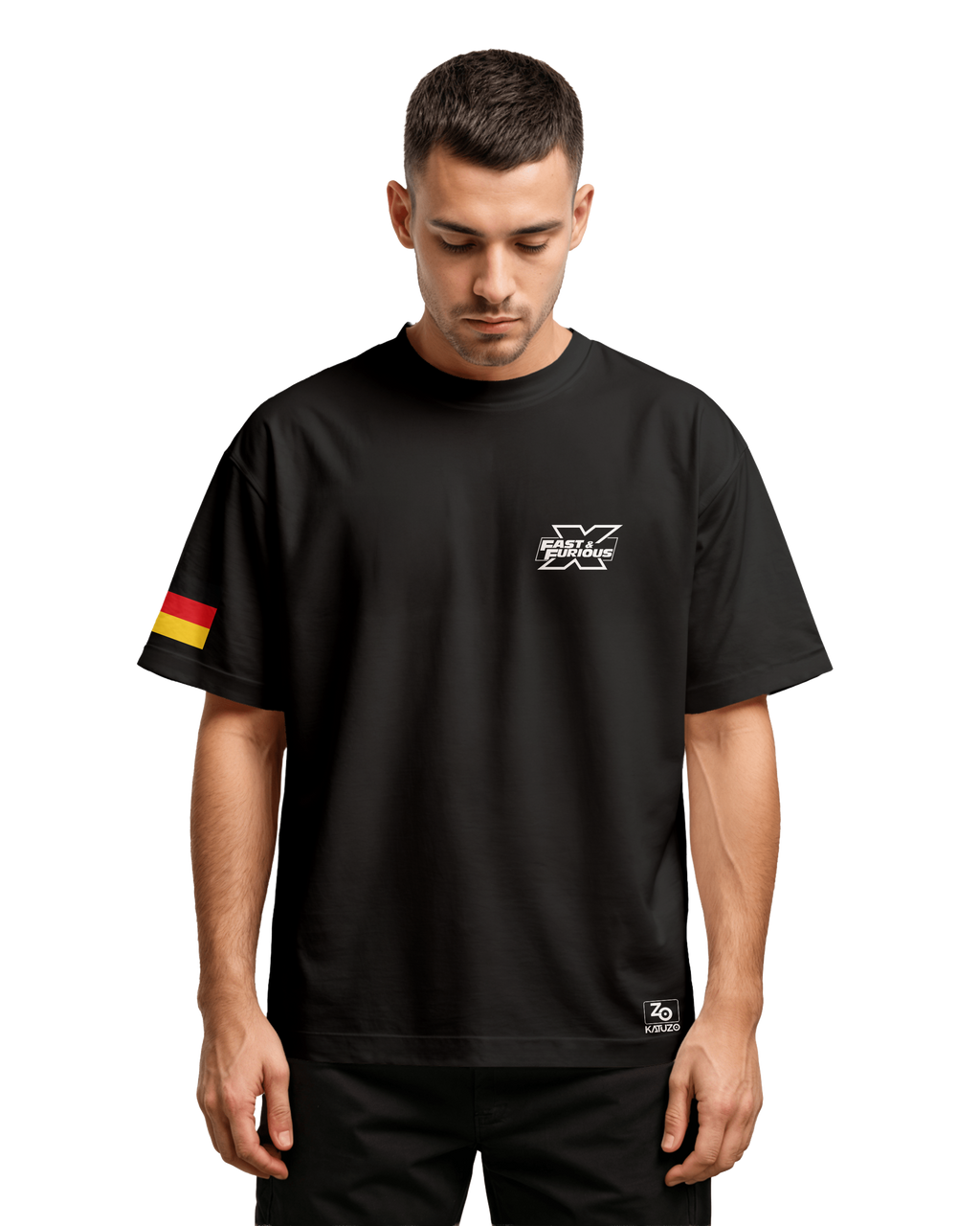 Volkswagen Jetta Oversize T-shirt Unisex biała/czarna