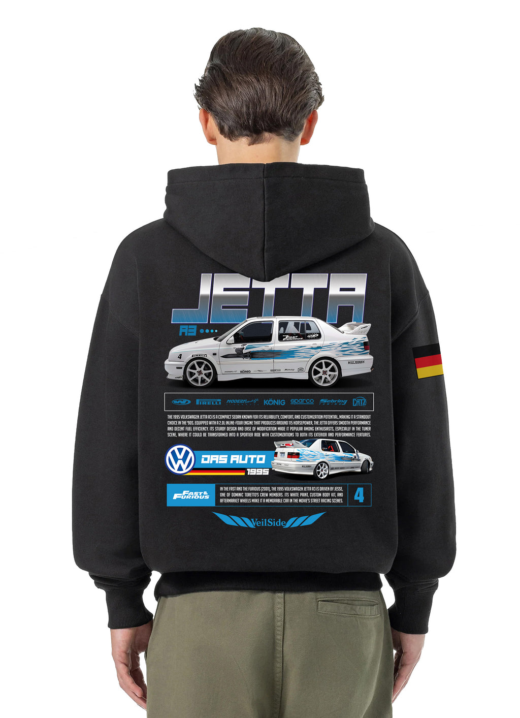 Volkswagen Jetta Bluza Oversize z kapturem 320g