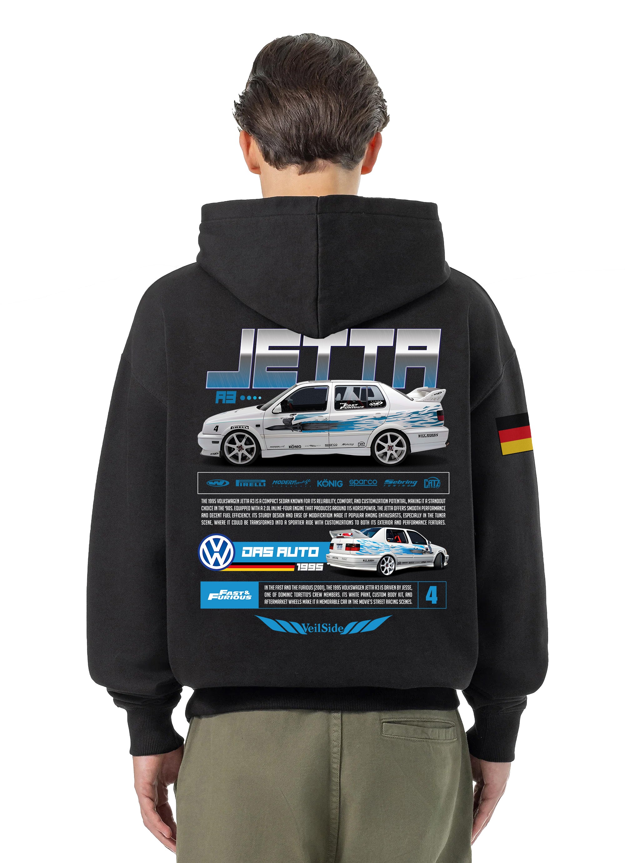 Volkswagen Jetta Bluza Oversize z kapturem 320g