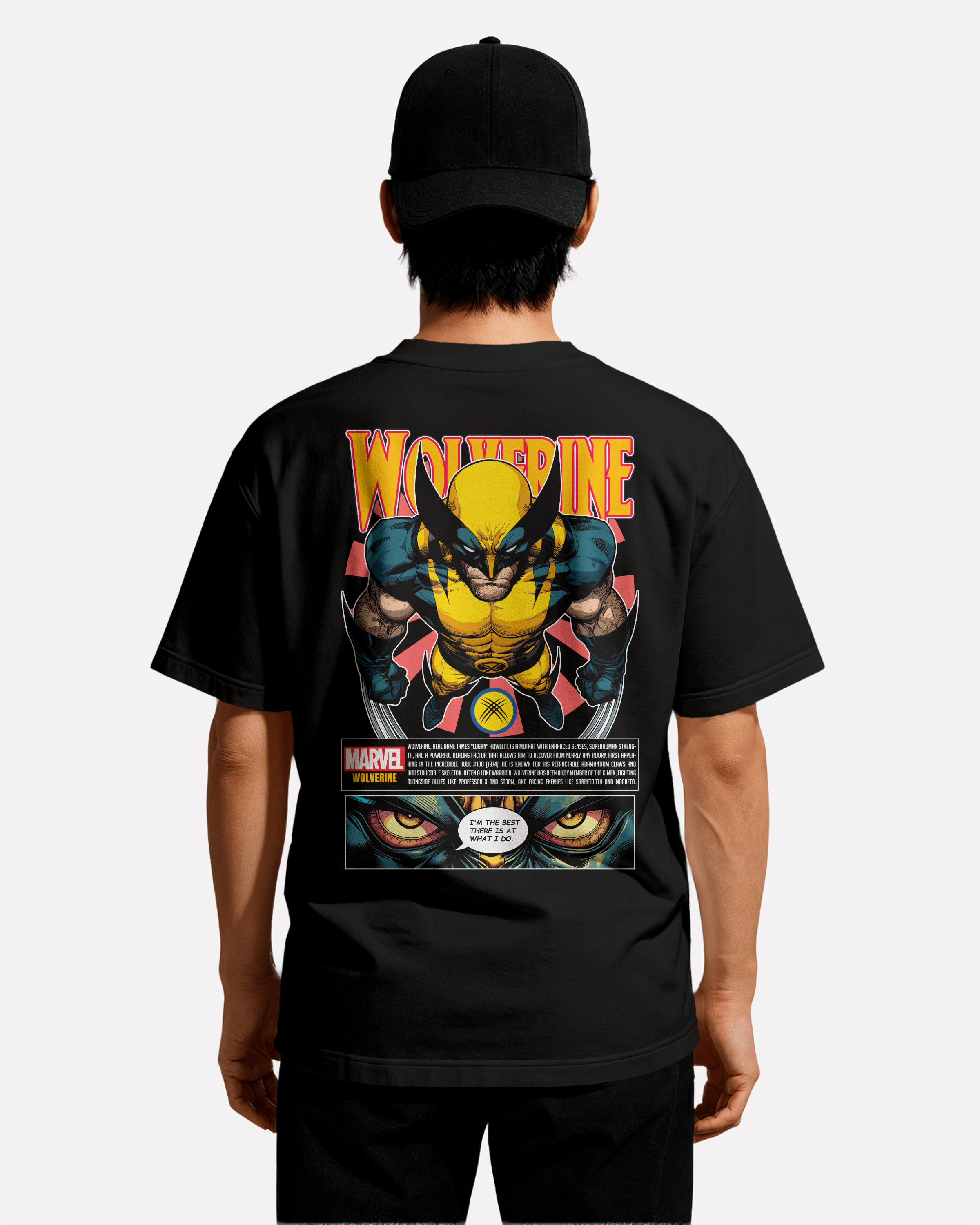 Wolverine T-shirt Classic Unisex biała/czarna