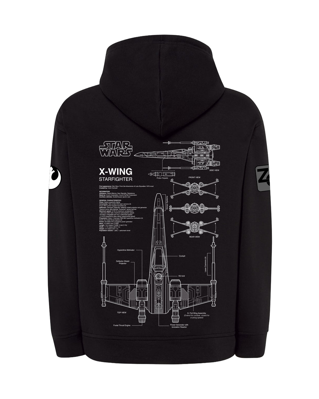 X-WING Bluza z kapturem 320g