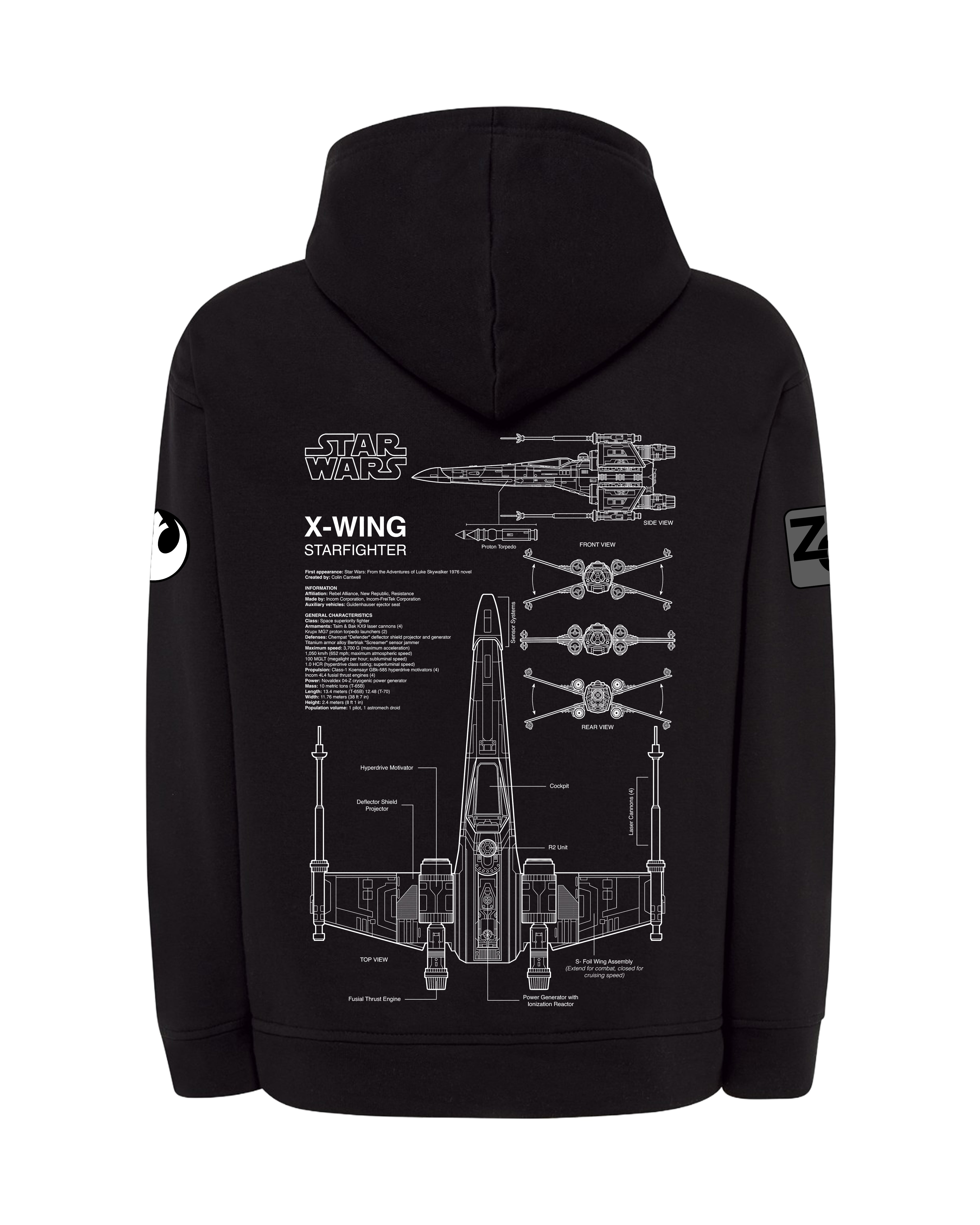 X-WING Bluza z kapturem 320g